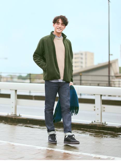 Джинси Stretch Slim Fit UNIQLO 1159854945 (Синій 34W 30L)