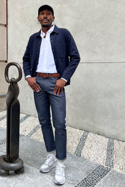 Джинси Stretch Slim Fit UNIQLO 1159854945 (Синій 34W 30L)