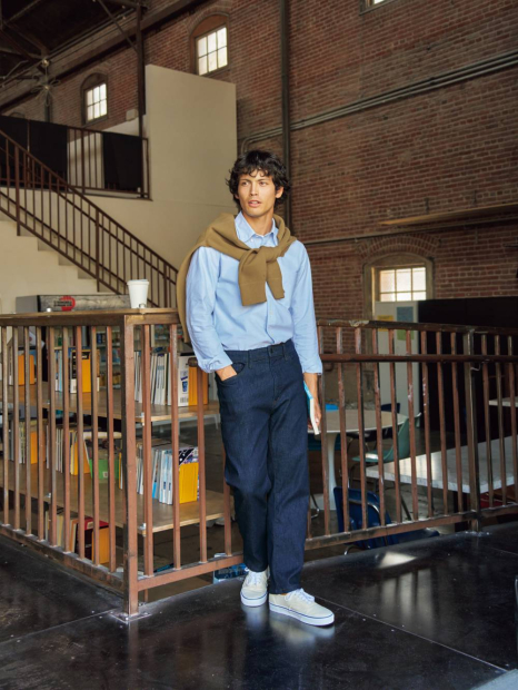 Джинси EZY Ultra Stretch UNIQLO 1159855114 (Синій L)