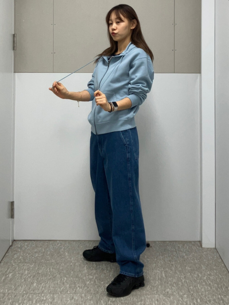 Широкі джинси UNIQLO 1159855119 (Синій M)