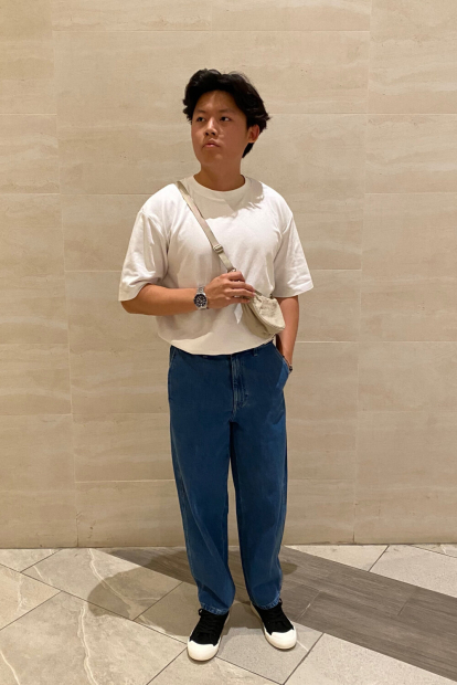 Широкі джинси UNIQLO 1159855119 (Синій M)