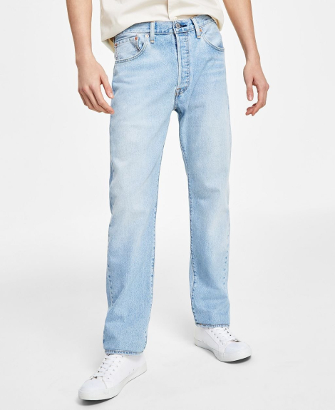 Чоловічі джинси Levi's 501 Original Fit Button Fly Stretch 1159856352 (Блакитний 36W 34L)
