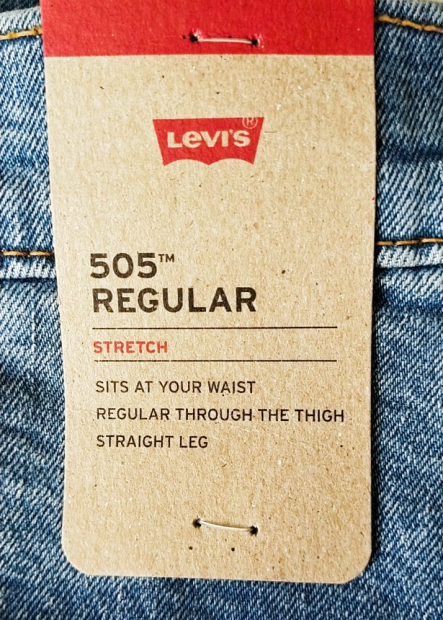 Чоловічі джинси 505 Regular Fit Stretch Levi's 1159856567 (Блакитний 30W 30L)