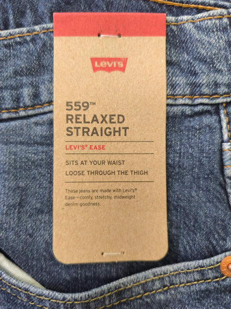 Мужские джинсы Levi's 559 Relaxed Straight 1159857135 (Синий 32W 34L)