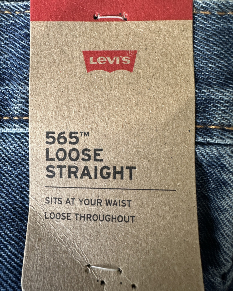 Мужские джинсы Levi's 565 Loose Straight 1159857201 (Синий 42W 30L)