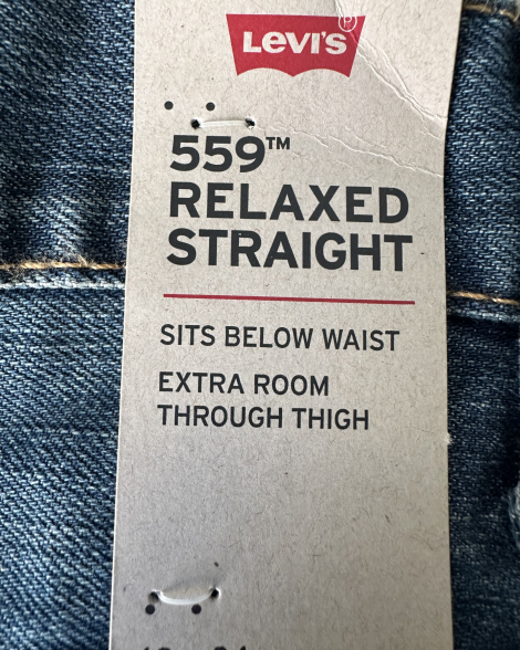Мужские джинсы Levi's 559 Relaxed Straight 1159857204 (Синий 40W 34L)