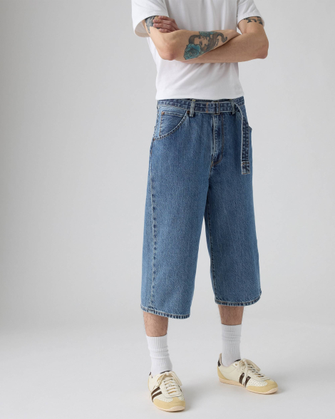 Укороченные джинсы Twisted Baggy Levi's капри 1159857358 (Синий 36)