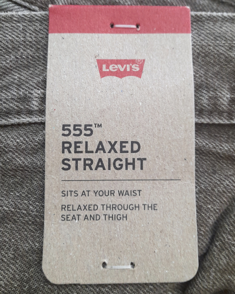 Чоловічі джинси Levi's 555 Relaxed Straight 1159857691 (Коричневий 34W 34L)