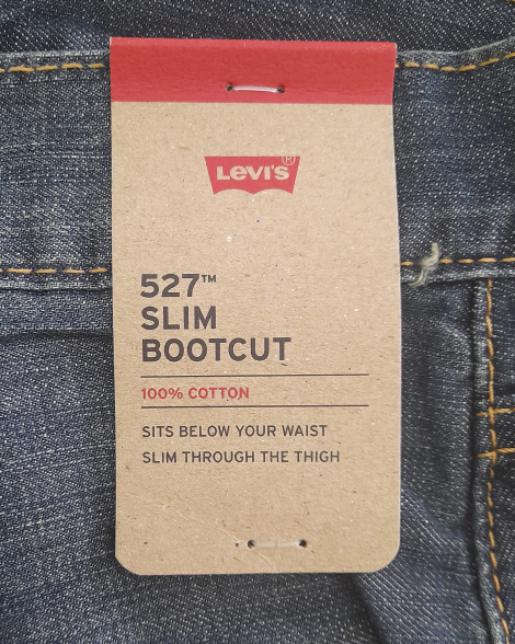 Мужские джинсы Levi's 527 Slim Bootcut 1159857767 (Синий 34W 36L)
