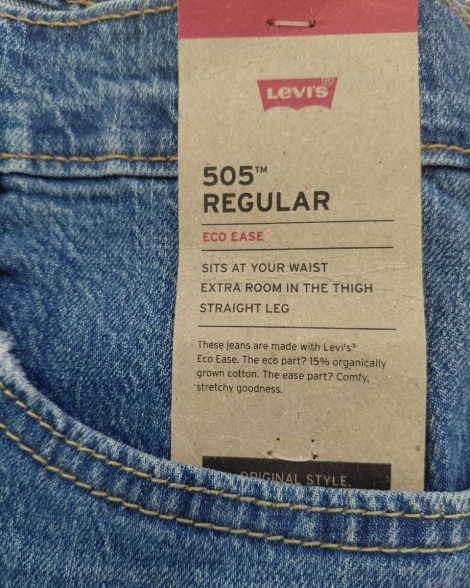 Чоловічі джинси 505 Regular Levi's 1159858103 (Синій 34W 30L)
