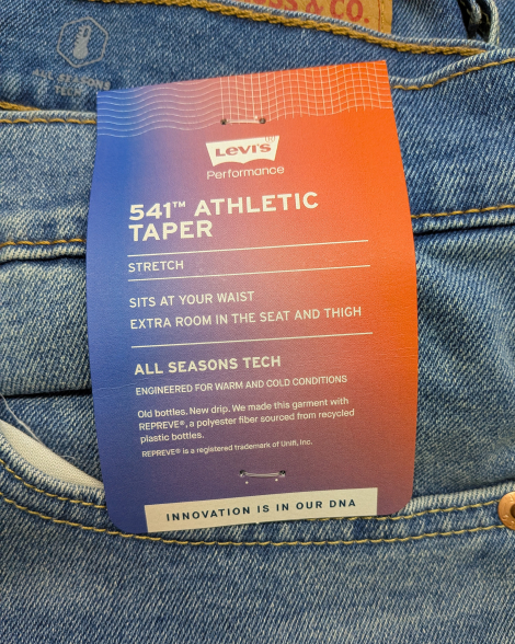 Мужские джинсы Levi's 541 Athletic Fit 1159858949 (Голубой 36W 34L)