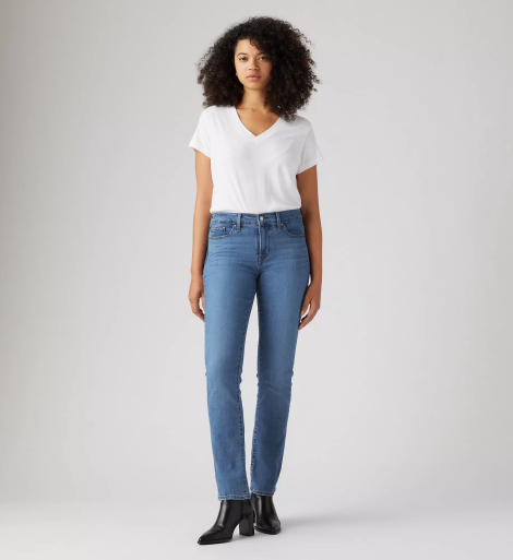 Женские джинсы скинни Levi's 314 Shaping Straight 1159859532 (Синий W27 L30)