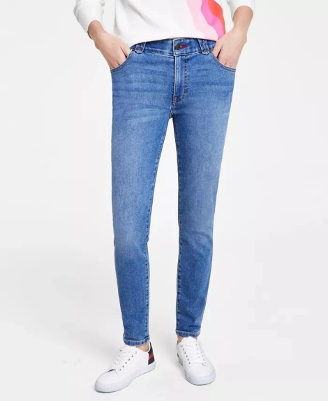 Женские джинсы скинни Tommy Hilfiger 1159860527 (Синий 14)