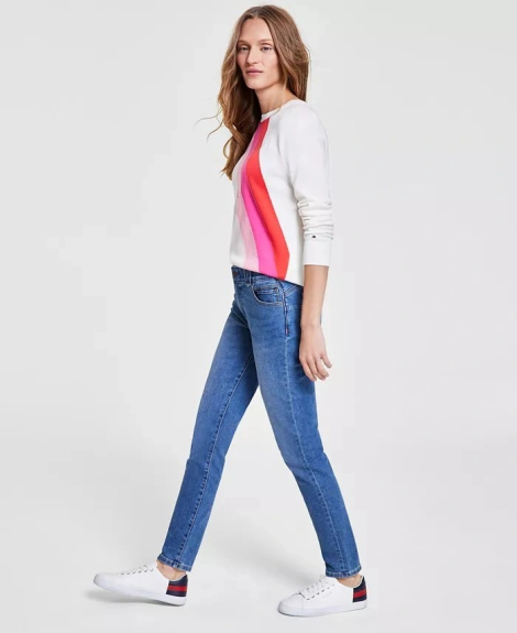 Женские джинсы скинни Tommy Hilfiger 1159860527 (Синий 14)