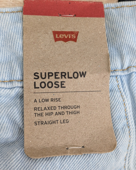 Женские джинсы Levi's Superlow Loose 1159860915 (Голубой W30 L32)