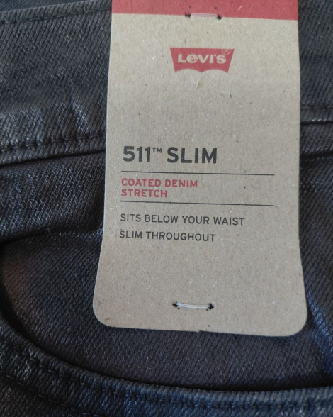 Мужские джинсы Levi's 511 Slim 1159861327 (Коричневый 33W 32L)