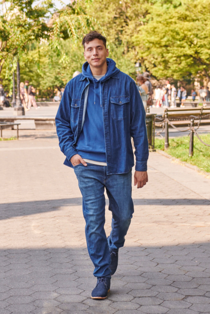 Мужские джинсы UNIQLO 1159861918 (Синий 40W 34L)