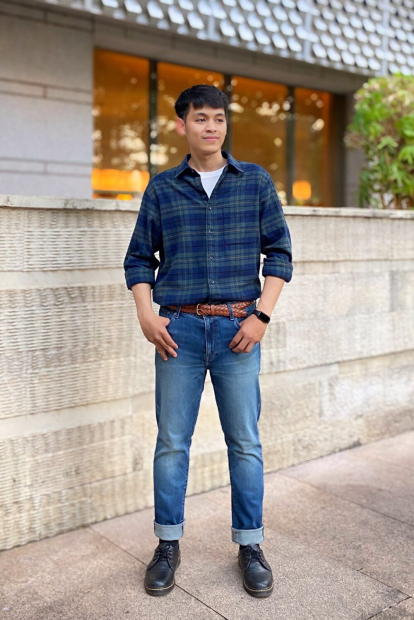 Мужские джинсы UNIQLO 1159861918 (Синий 40W 34L)