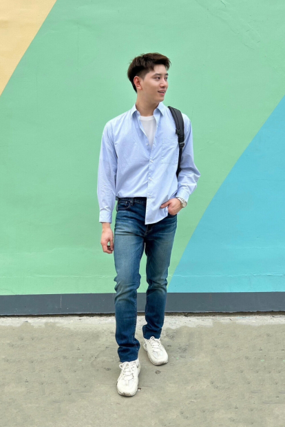 Мужские джинсы UNIQLO 1159861918 (Синий 40W 34L)