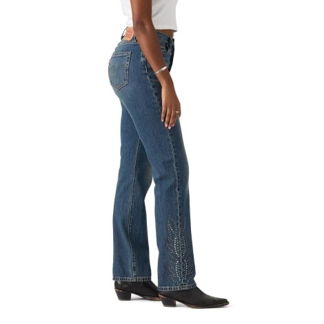 Женские джинсы 501 Levi's с высокой талией 1159862299 (Синий W29 L30)