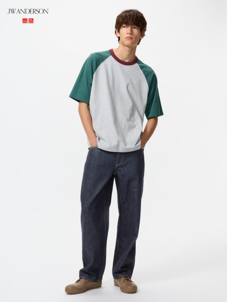 Чоловічі прямі джинси JW ANDERSON від UNIQLO 1159862944 (Синій 34)