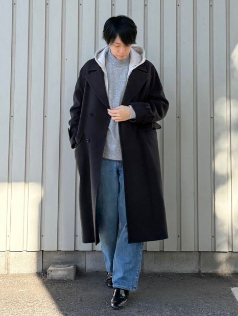 Мужские широкие джинсы UNIQLO 1159863816 (Синий 35)