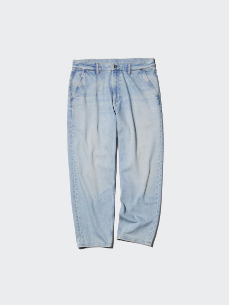 Свободные джинсы UNIQLO 1159864499 (Голубой XL)