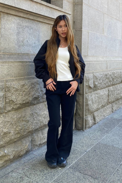 Женские джинсы Uniqlo 1159864960 (Черный 28)