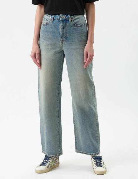 Женские прямые джинсы Armani Exchange 1159865114 (Голубой 30)