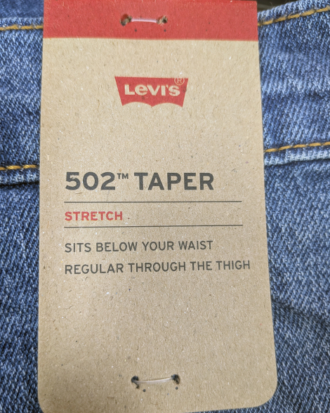 Чоловічі джинси 502 Taper Levi's 1159865603 (Синій 33W 32L)