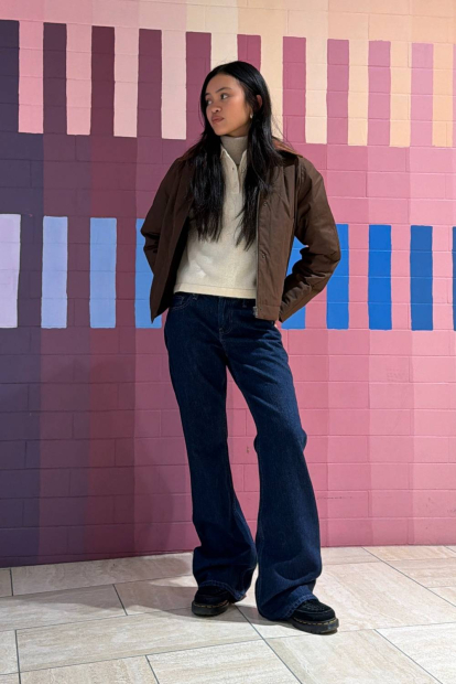 Женские джинсы Uniqlo 1159992367 (Синий 25)