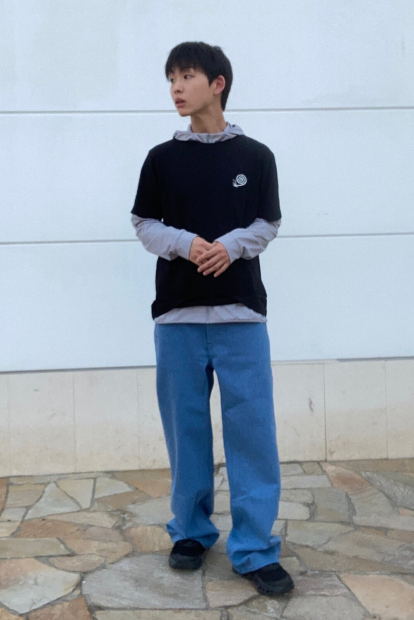 Чоловічі джинси широкі JW ANDERSON UNIQLO 1160013702 (Блакитний 33)