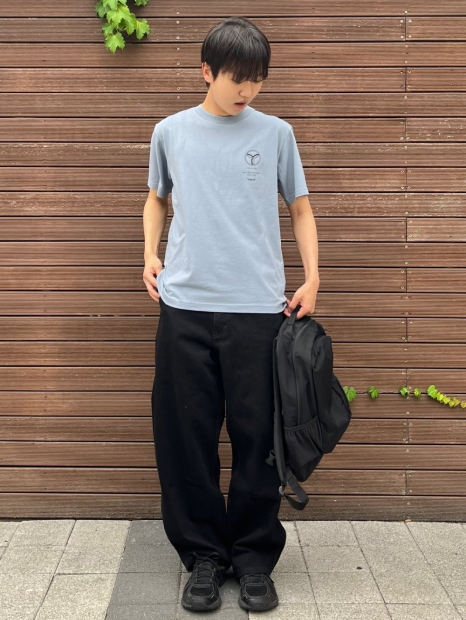 Чоловічі джинси широкі UNIQLO 1160068675 (Чорний 32)