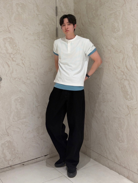 Чоловічі джинси широкі UNIQLO 1160068675 (Чорний 32)