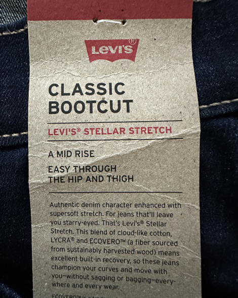 Жіночі джинси Levi's Classic Bootcut 1160267660 (Синій 20W)