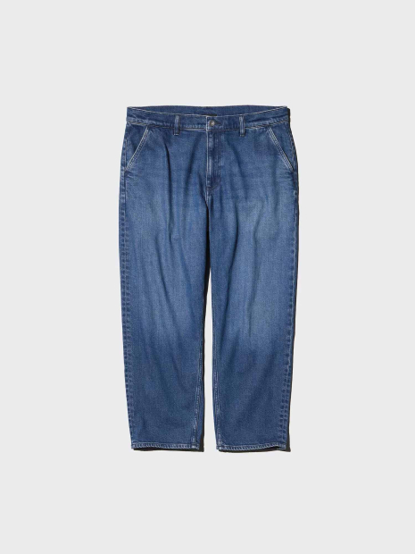 Свободные джинсы UNIQLO 1160363447 (Синий M)