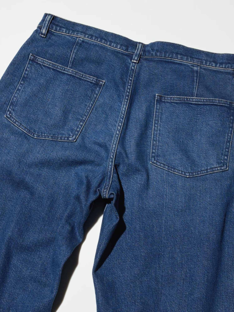 Свободные джинсы UNIQLO 1160363447 (Синий M)