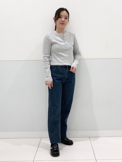 Женские джинсы UNIQLO с высокой посадкой 1160790632 (Синий 27)