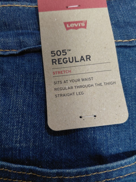 Мужские джинсы 505 Regular Levi's 1160884064 (Синий 40W 30L)