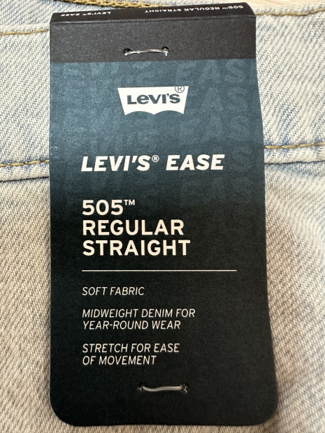 Мужские джинсы 505 Regular Straight Levi's 1161533807 (Голубой 36W 30L)
