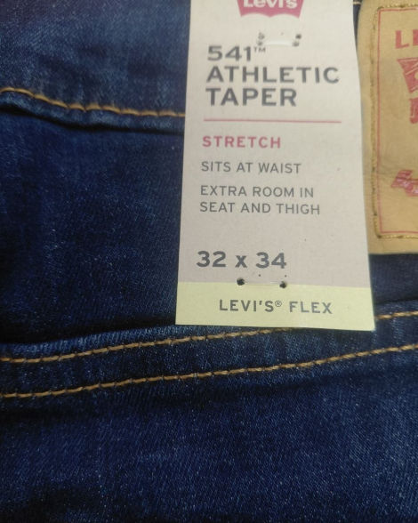 Мужские джинсы Levi's 541 Athletic Taper 1161639548 (Синий 32W 34L)
