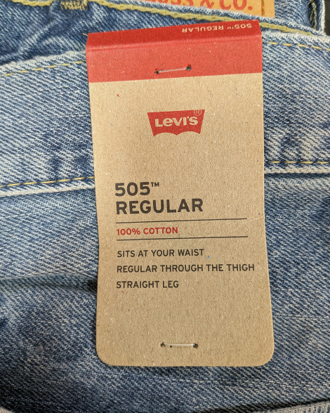 Мужские джинсы 505 Regular Levi's 1161804016 (Голубой 40W 30L)