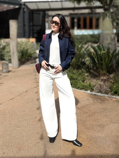 Женские джинсы Barrel UNIQLO 1162248777 (Белый 32)