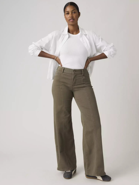 Женские джинсы 318 Seamed Wide-Leg Levi's 1162450533 (Коричневый W29 L32)