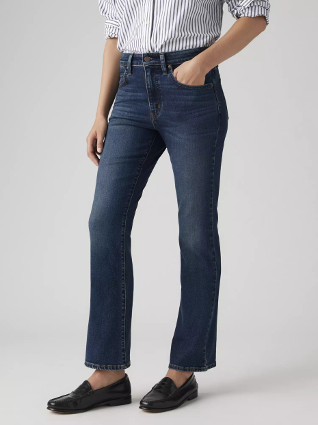 Женские джинсы Levi's 725 с высокой посадкой 1163193576 (Синий W26 L27)