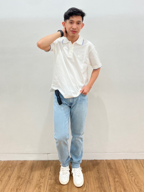 Мужские джинсы Slim Straight UNIQLO 1163258513 (Голубой 36W 32L)