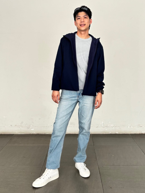 Мужские джинсы Slim Straight UNIQLO 1163258513 (Голубой 36W 32L)