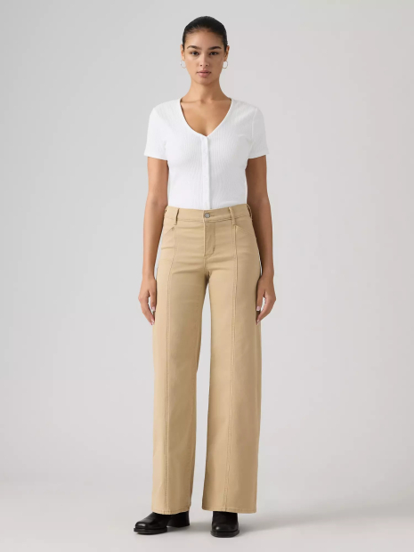 Женские джинсы 318 Shaping Wide-Leg Levi's 1163342503 (Бежевый W25 L32)
