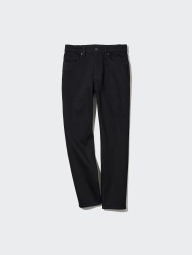 Узкие прямые джинсы стрейч Uniqlo 1159797622 (Черный, 24)
