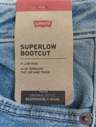 Женские джинсы Superlow Bootcut Levi's 1159839102 (Синий W26 L32)